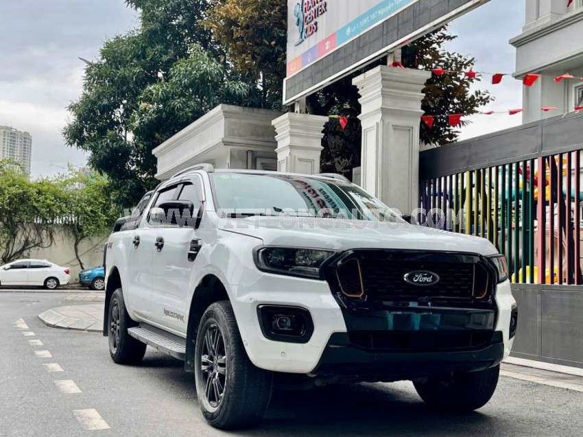 Ford Ranger Wildtrak 2.0L 4x4 AT 2021 Trắng, Nội Thất Đen