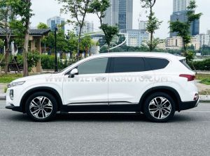 Xe Hyundai SantaFe Premium 2.2L HTRAC 2019 Trắng, Nội Thất Nâu