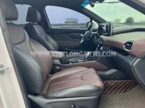 Xe Hyundai SantaFe Premium 2.2L HTRAC 2019 Trắng, Nội Thất Nâu