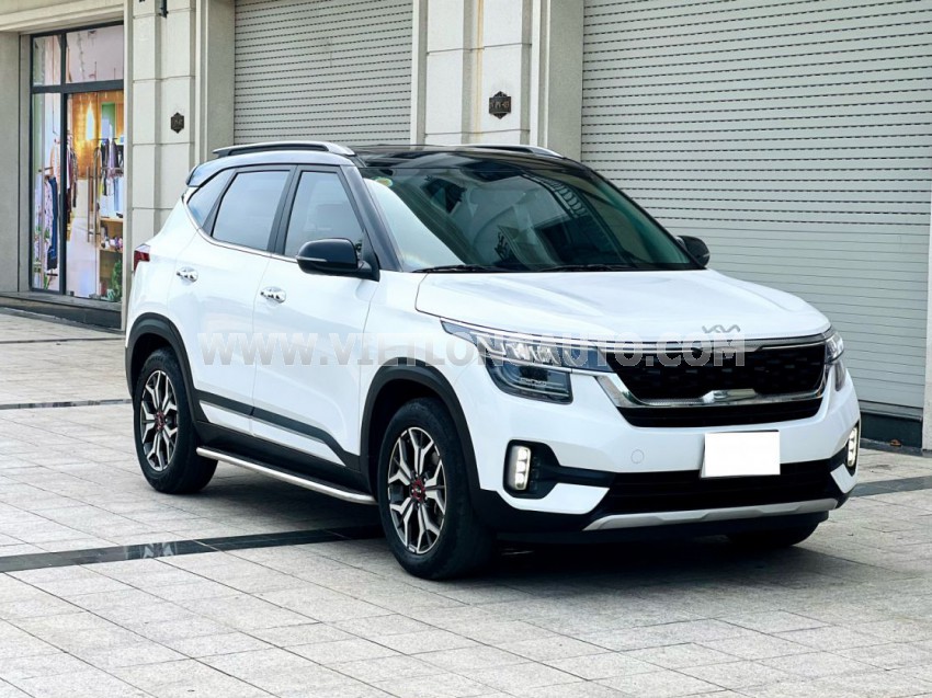 Kia Seltos Premium 1.4 AT 2022 Trắng, Nội Thất Kem