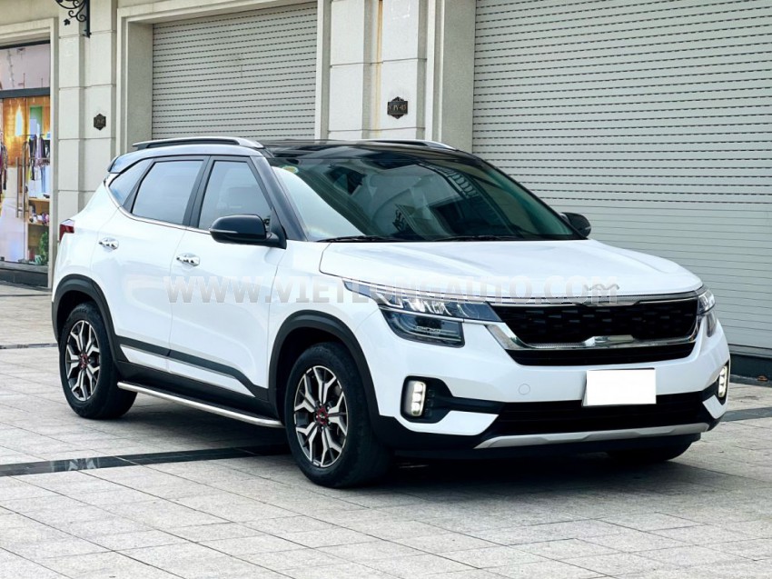 Kia Seltos Premium 1.4 AT 2022 Trắng, Nội Thất Kem