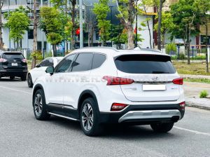 Xe Hyundai SantaFe Premium 2.2L HTRAC 2019 Trắng, Nội Thất Nâu