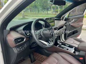 Xe Hyundai SantaFe Premium 2.2L HTRAC 2019 Trắng, Nội Thất Nâu