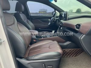 Xe Hyundai SantaFe Premium 2.2L HTRAC 2019 Trắng, Nội Thất Nâu
