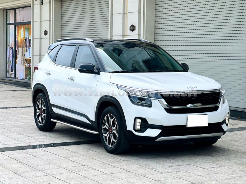 Kia Seltos Premium 1.4 AT 2022 Trắng, Nội Thất Kem