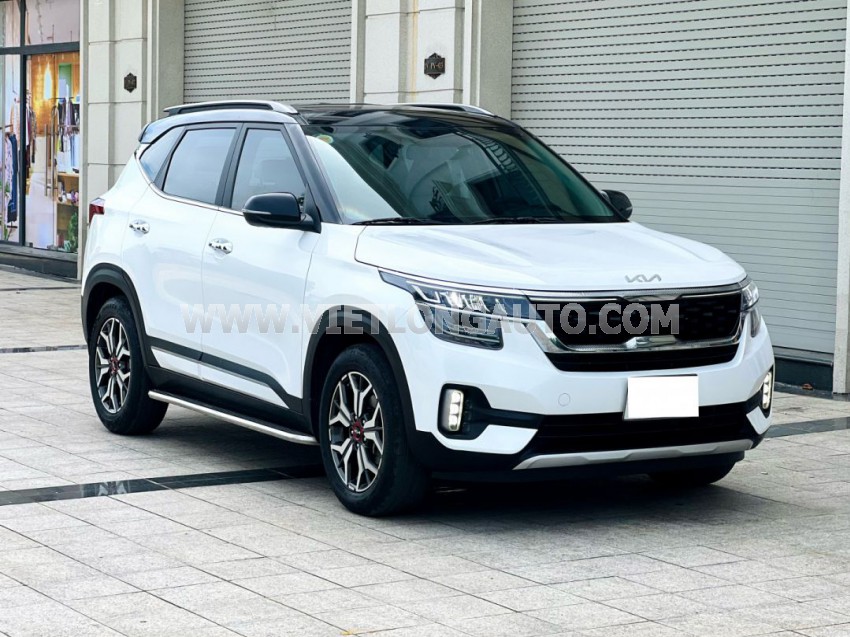 Kia Seltos Premium 1.4 AT 2022 Trắng, Nội Thất Kem