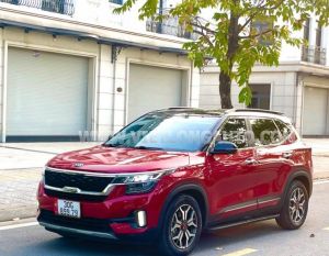 Xe Kia Seltos Premium 1.4 AT 2020 Đỏ, Nội Thất Kem