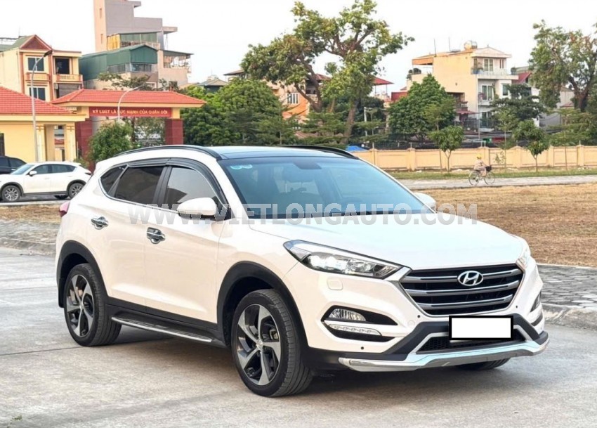 Hyundai Tucson 1.6 AT Turbo 2018 Trắng, Nội Thất Kem